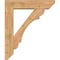 Ekena Millwork Olympic Slat Smooth Bracket w/ Offset Brace, Western Red Cedar, 7 1/2"W x 32"D x 38"H BKT0806X32X38OLY06SWR - alternate 2